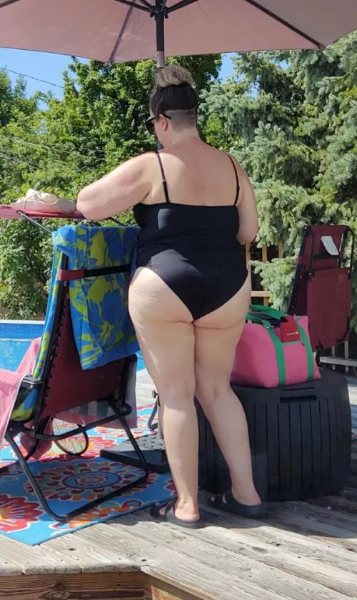 My Thick Mature Wife By the Pool My Thick Mature Wife By the Pool