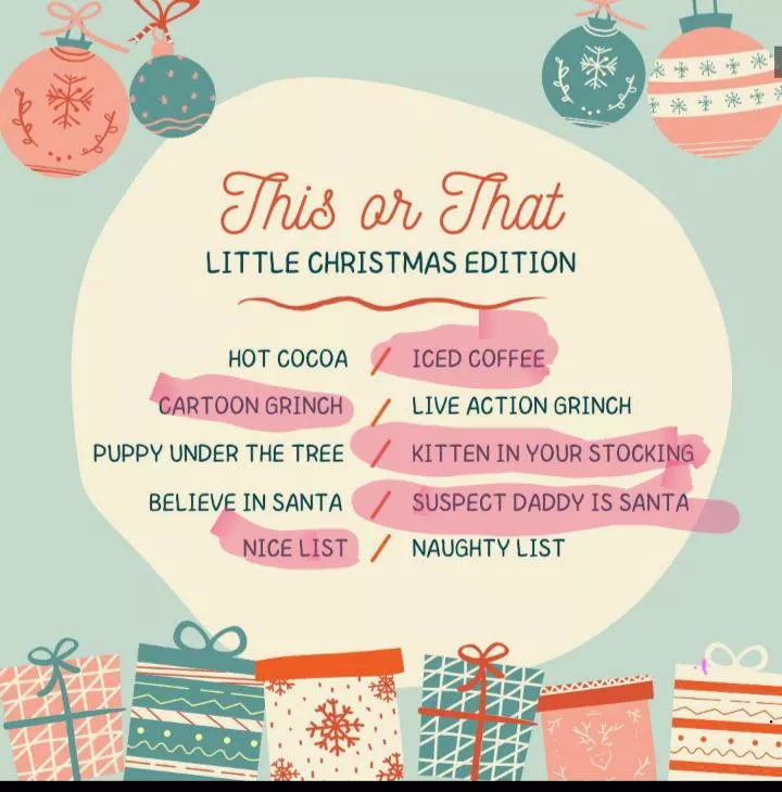 🎄💖My This or That Little Christmas Edition💖🎄