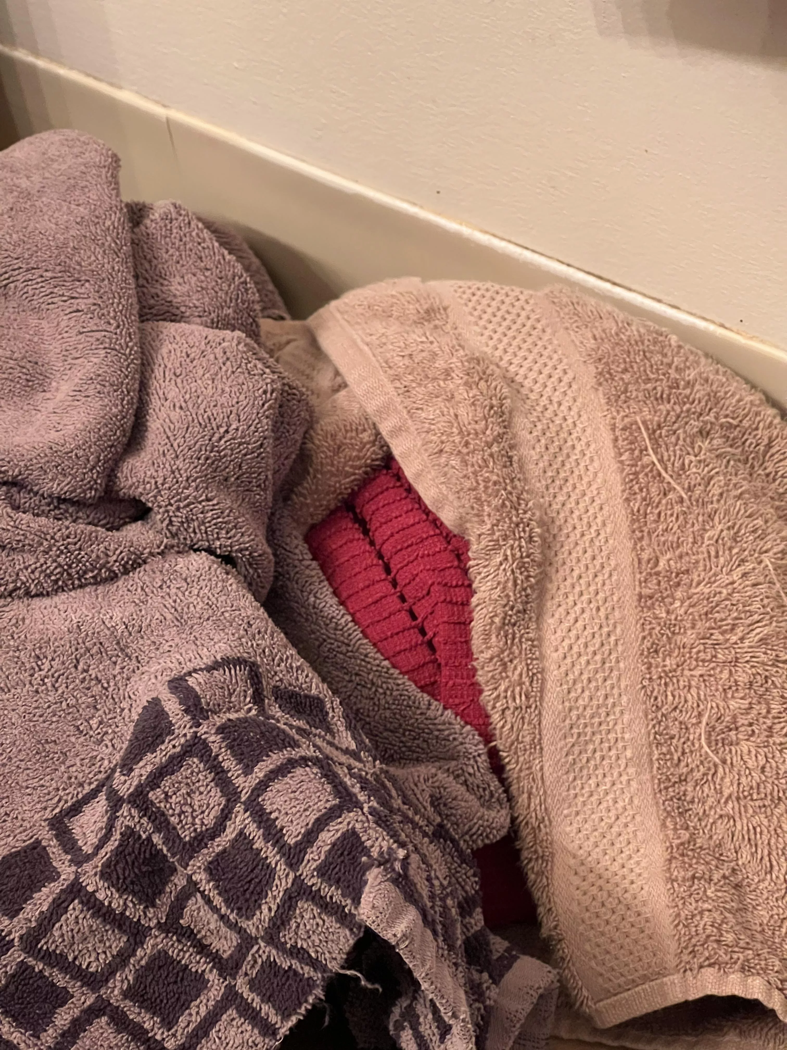 My towels this morning. My towels this morning.