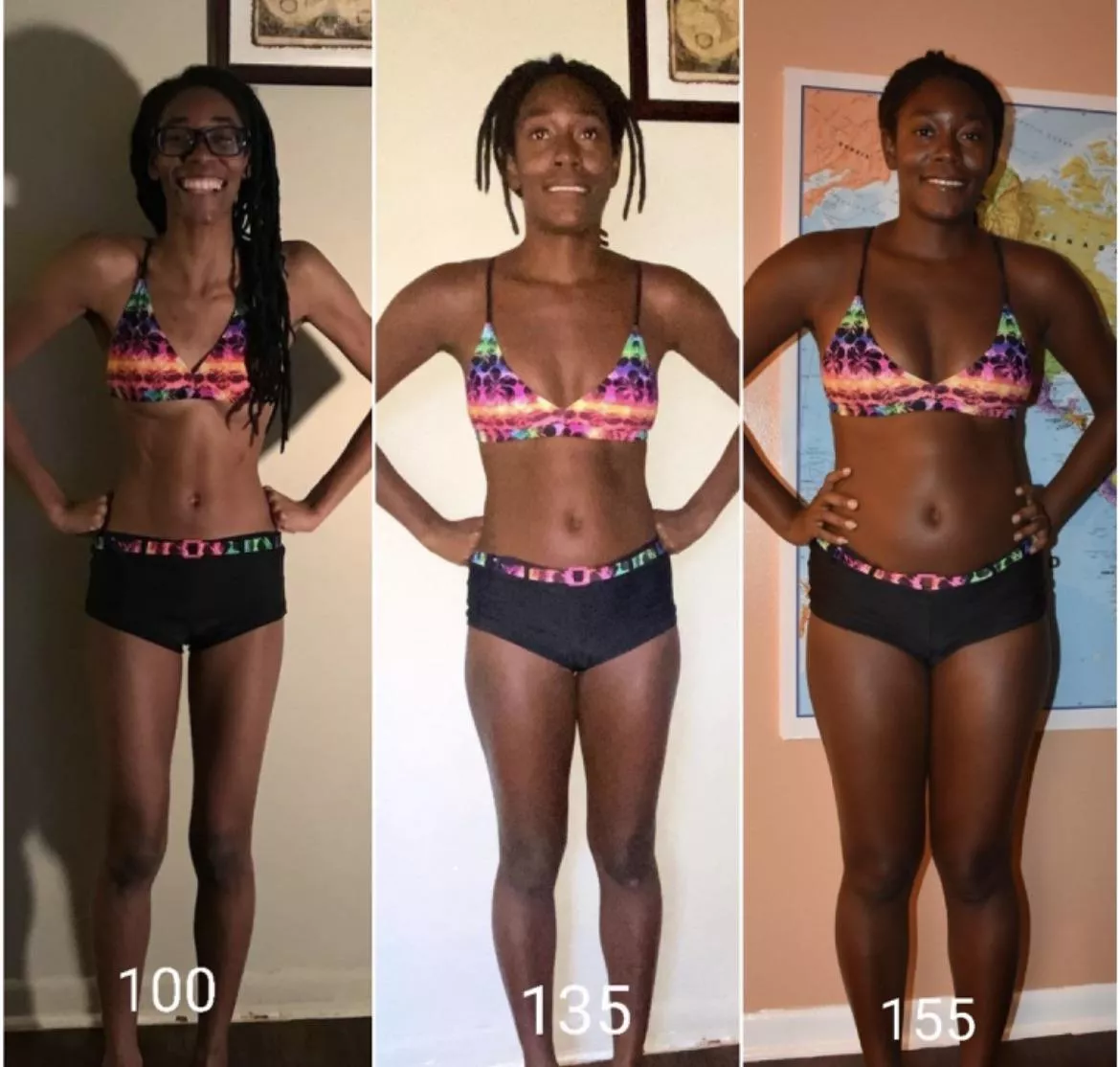 My weight gain progress from the last 6 months My weight gain progress from the last 6 months