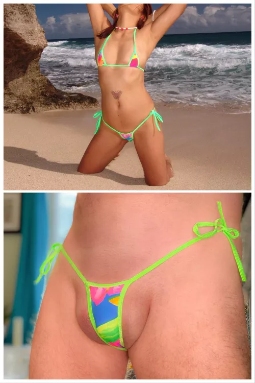 My wife and modeling one of her bikinis. Wellโฆ