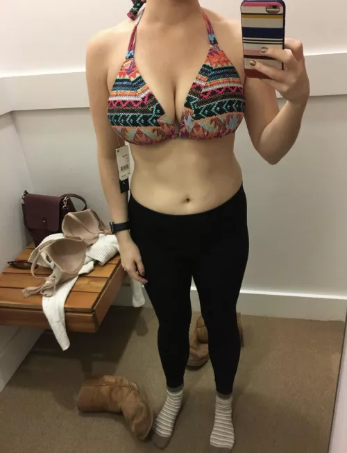 My wife’s tit in a bikini. Kik gold_calming with a sample if you want to trade for them