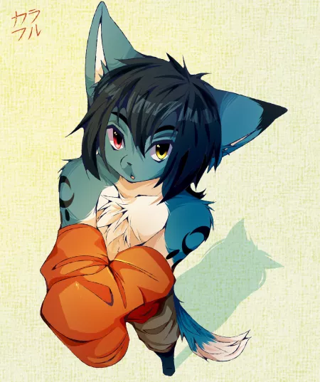 My Wolf by /u/Colorfulowo (he needs a name still)