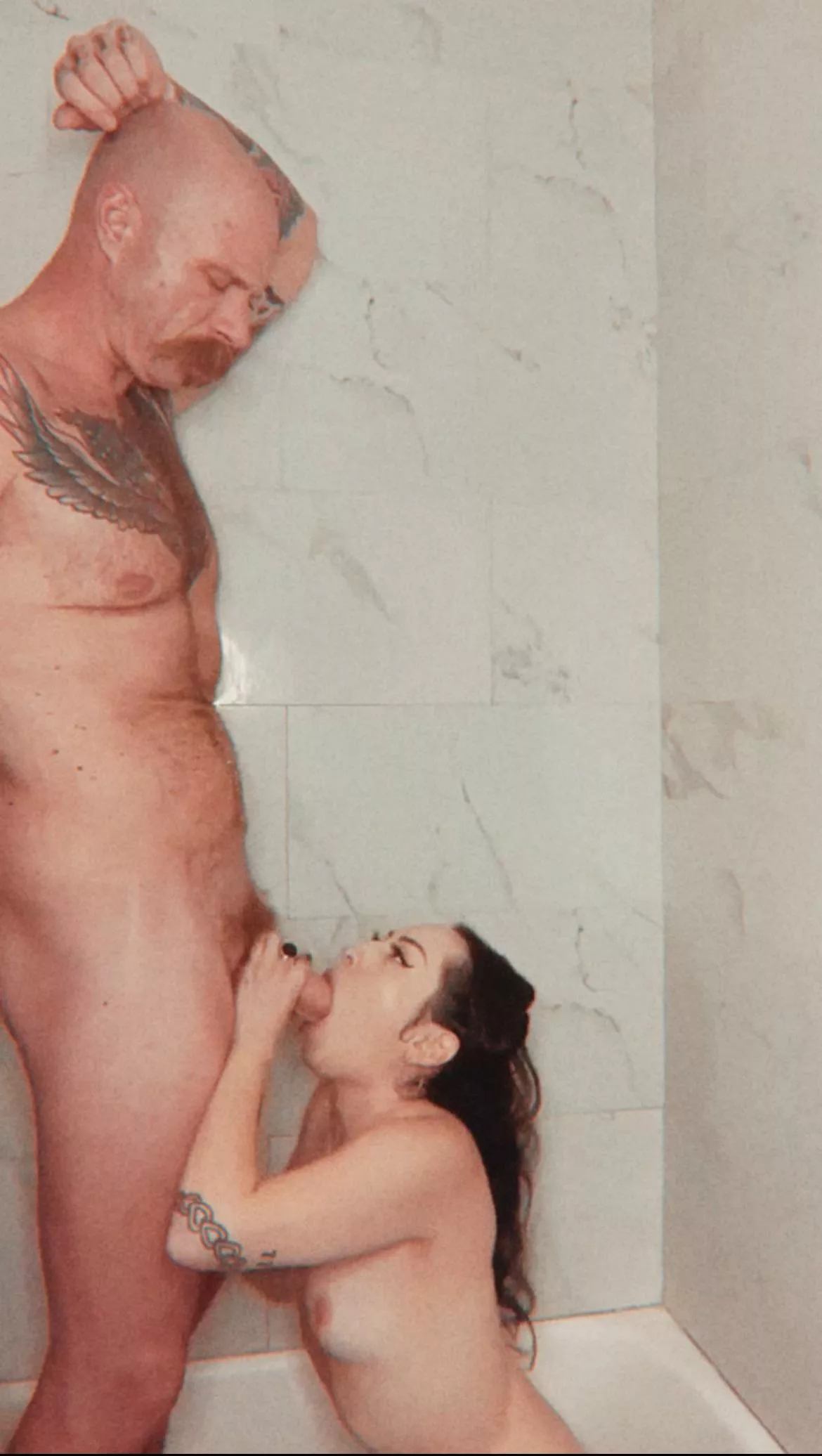 Mystik Marie taking my cock down her pretty throat