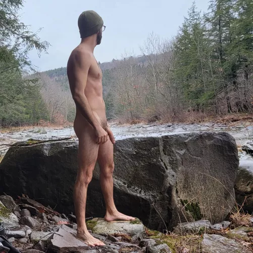 Naked at the creek