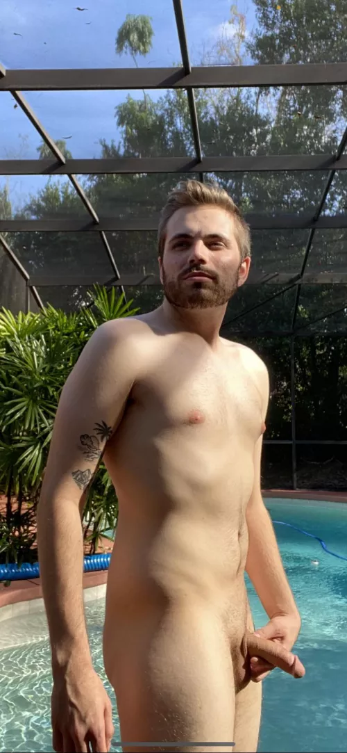 naked, just wait till you see my dick hard ;)