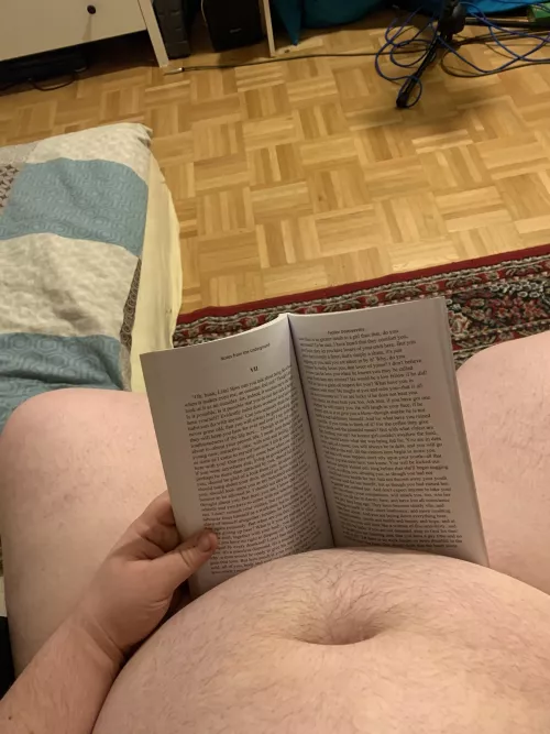 Naked reading Saturday’s been going swell ;)