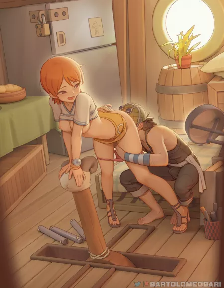 Nami and Usopp having fun alone 🙈 Nami and Usopp having fun alone 🙈
