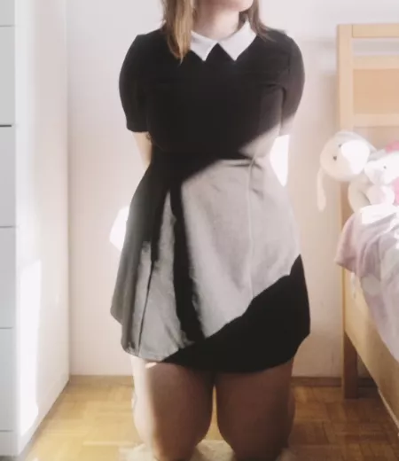 Naughty girls get to kneel on rice 😅