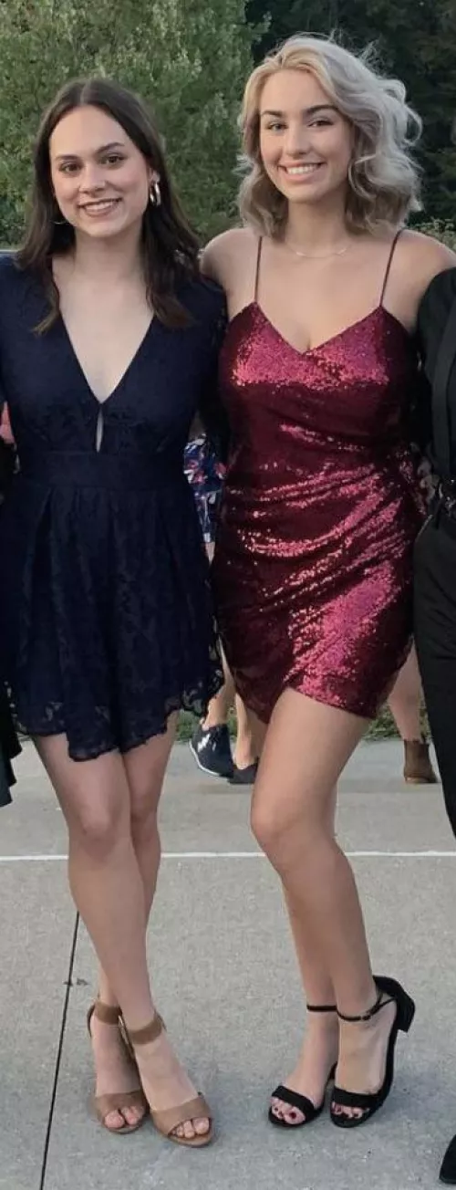 Navy or red dress?
