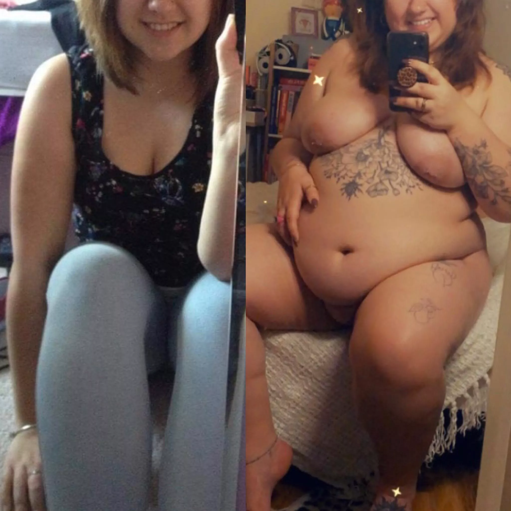 Nearly 100lbs gained with no sign of stopping 😳🐷