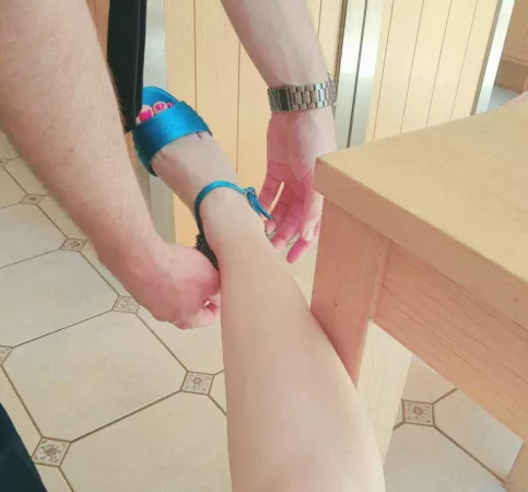 Needed help putting my heels on today β€