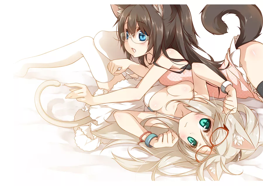 Neko with glasses. Neko with glasses.
