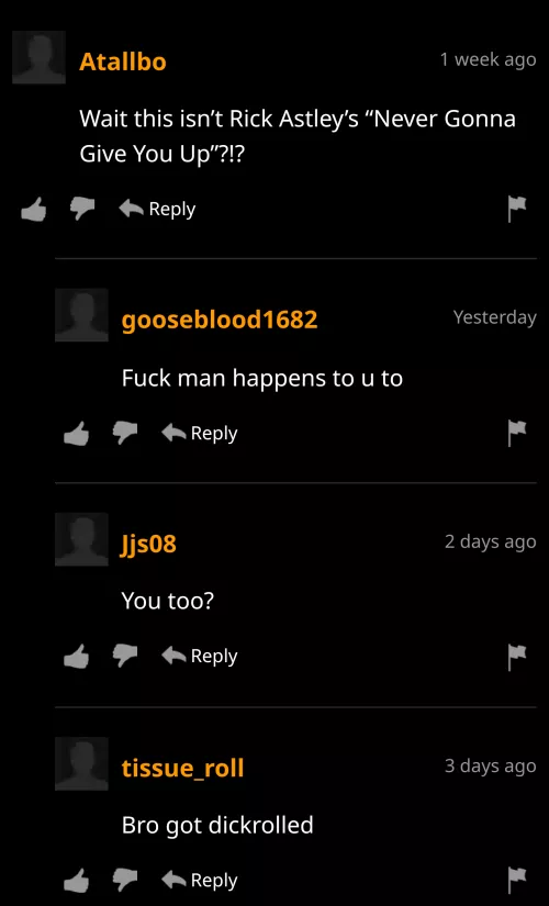 Never gonna...