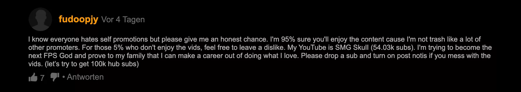 Never saw someone making advertising under a Pornhub comment. Never saw someone making advertising under a Pornhub comment.