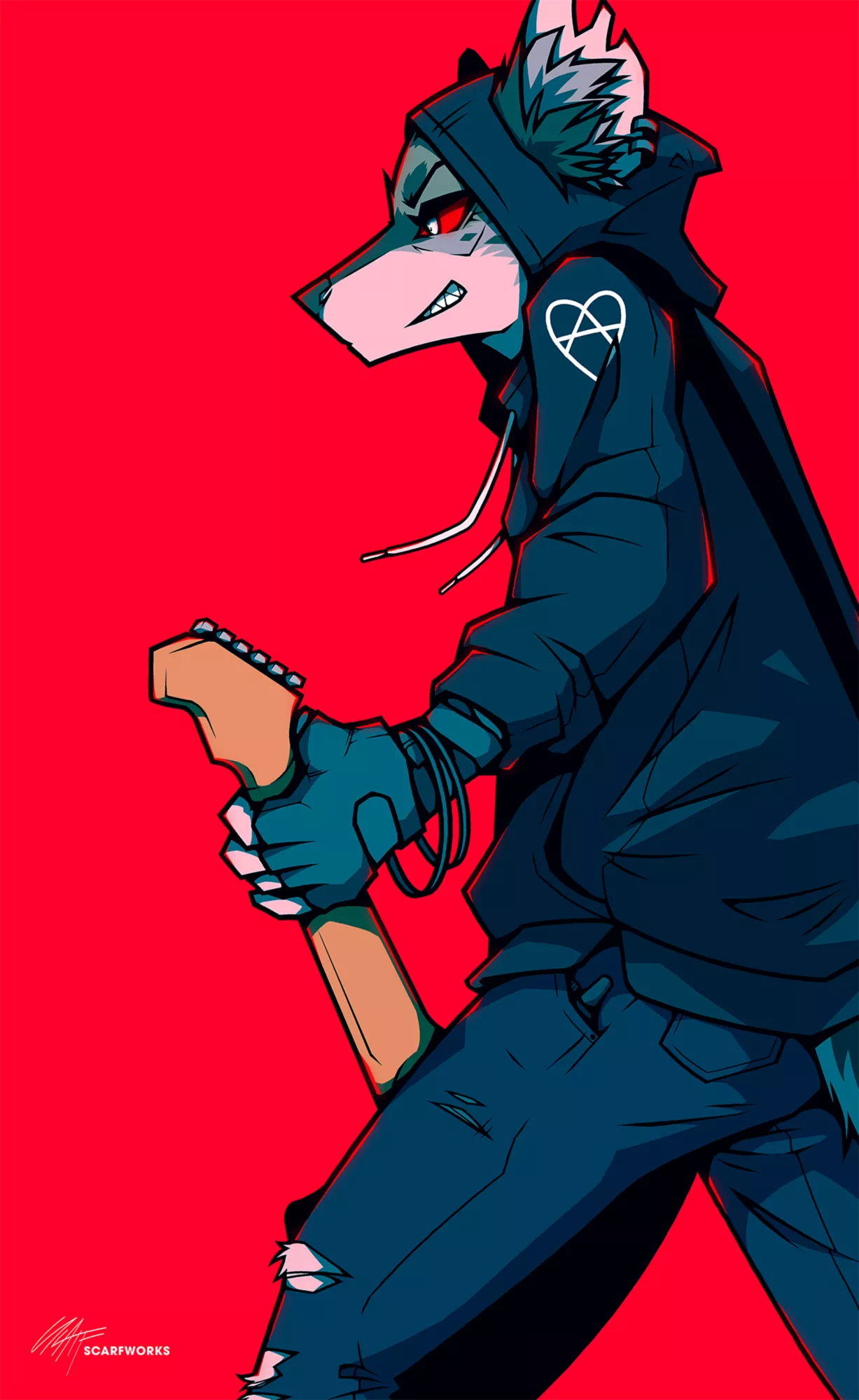 Never trust a man who plays guitar [artbyme | scarfworks}