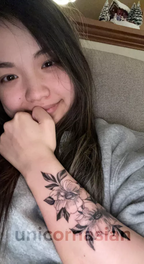 New ink to start a new sleeve! 100 spots - 10% off first month 😜 ✨top 3.7%✨ in less than two months and see why 🥵🍆💦🔥💋 @unicornasian OF