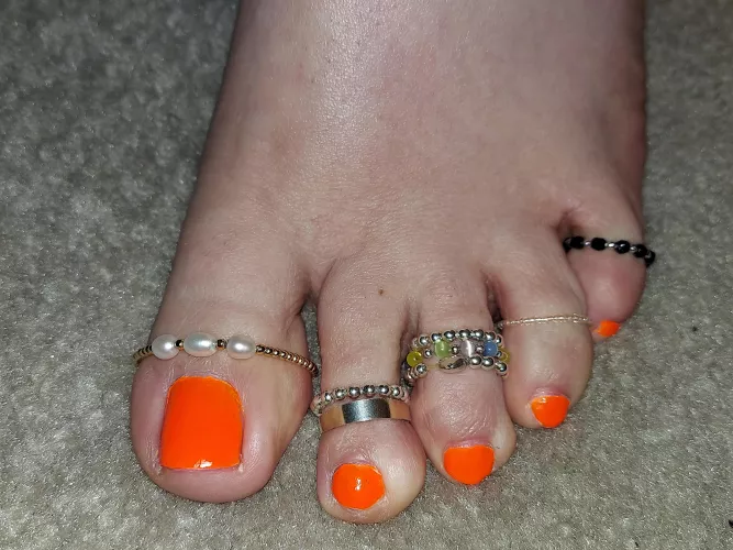 New orange pedi!