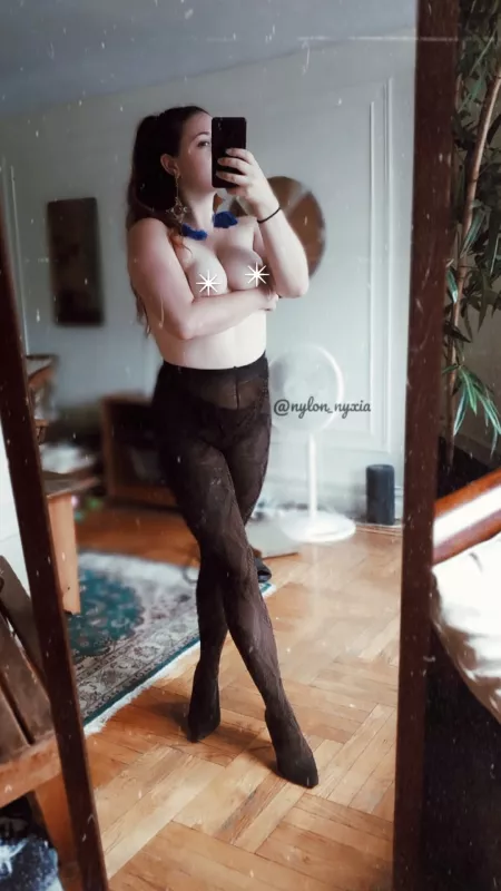 New pantyhose content up on my OF π link in comments π
