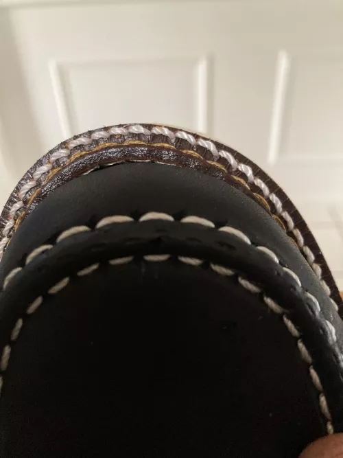 New Thorogoods…is that the fake stitch that missed the upper? Or the welt stitch?