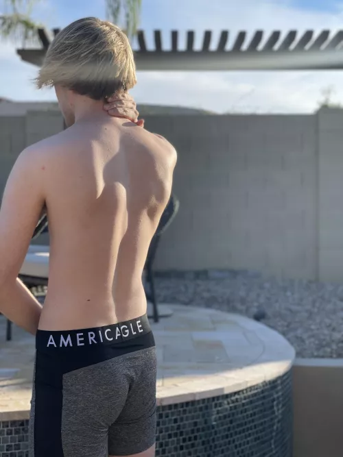 New underwear by the pool π