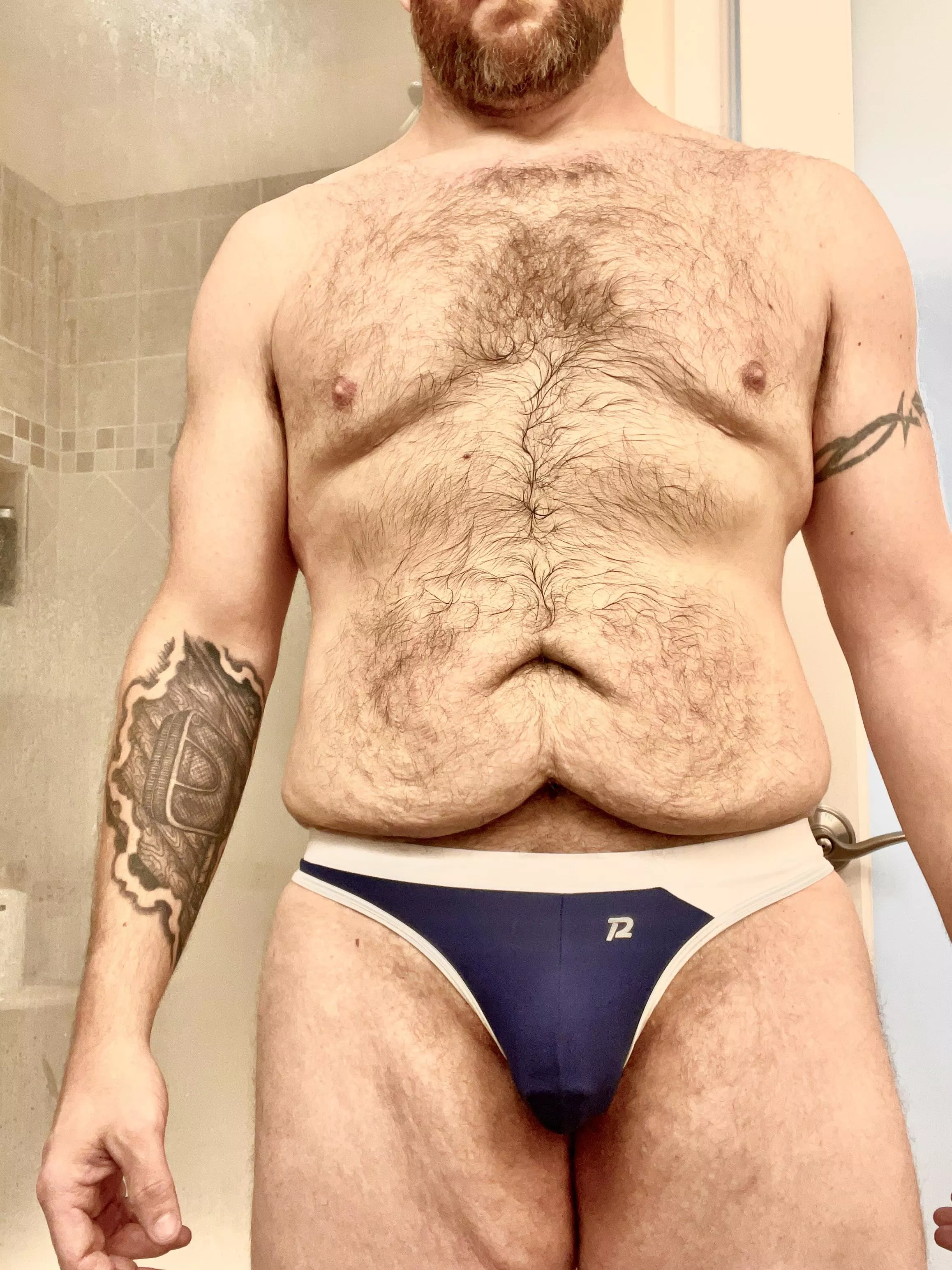 New undies are apparently a little see through ?