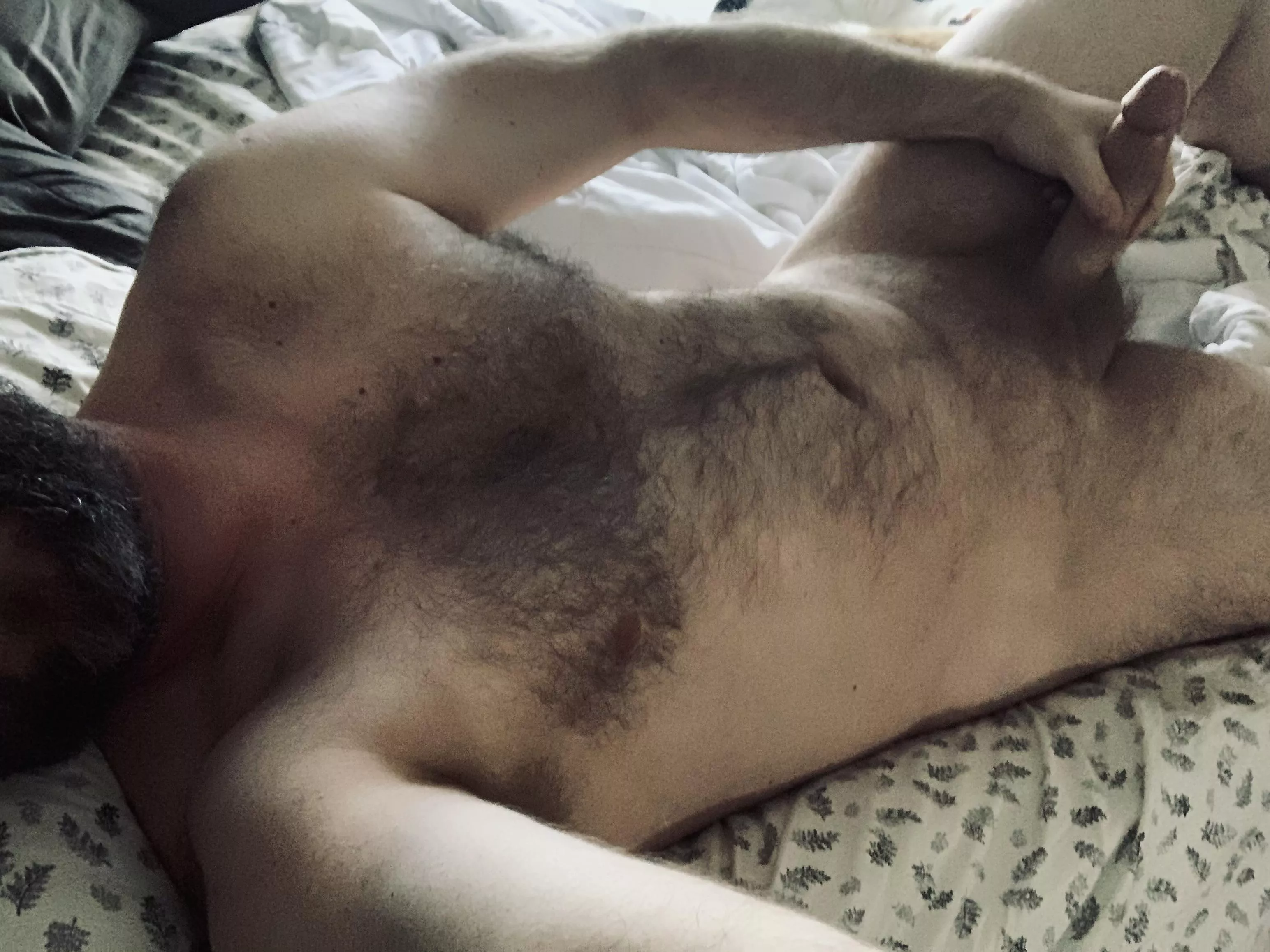 News kinda got me down lately. Well, down save for my cock I guess — wanna help cheer me up?