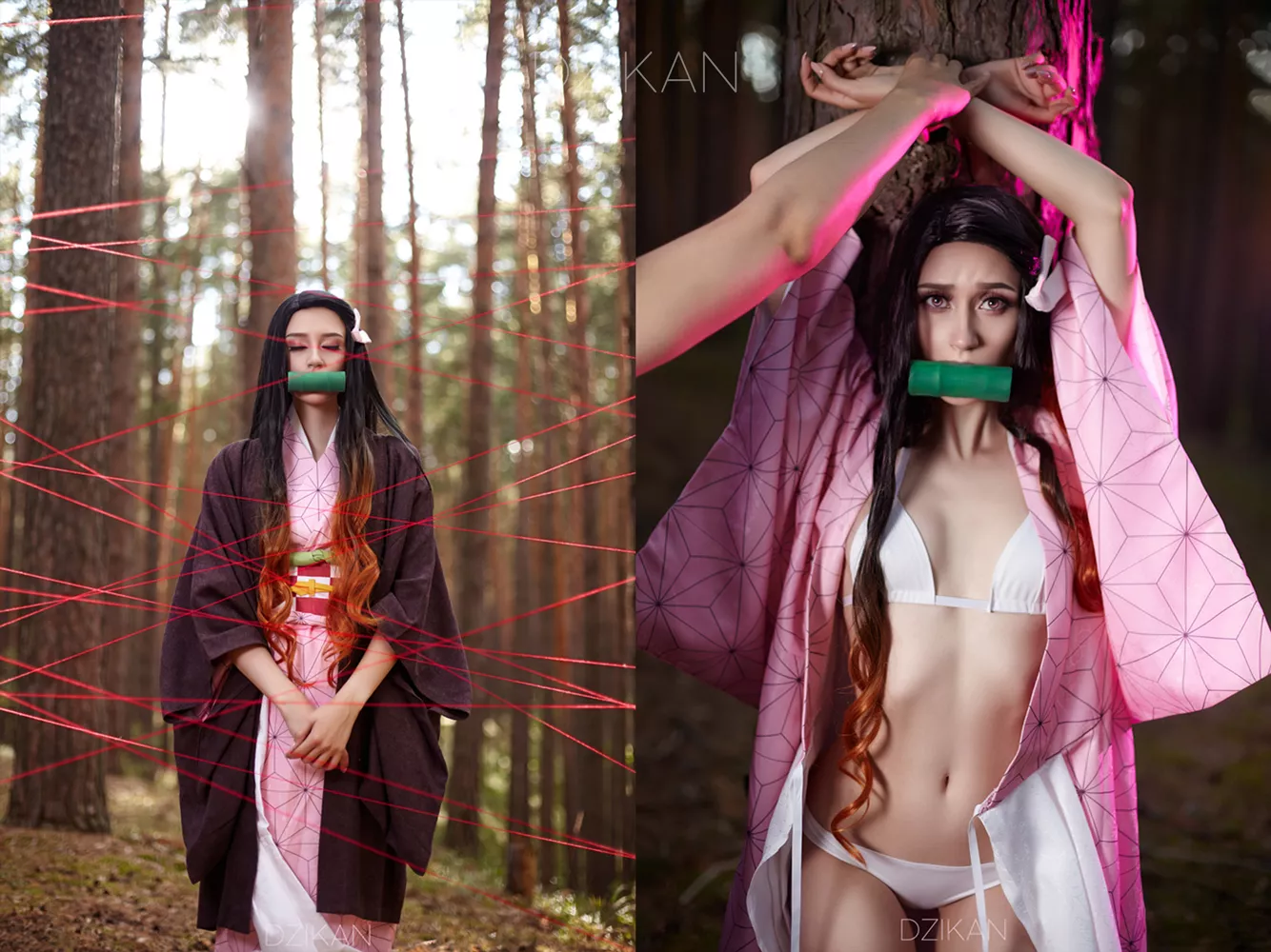 Nezuko cosplay photoshoot ON/OFF by Dzikan (Demon Slayer) Nezuko cosplay photoshoot ON/OFF by Dzikan (Demon Slayer)