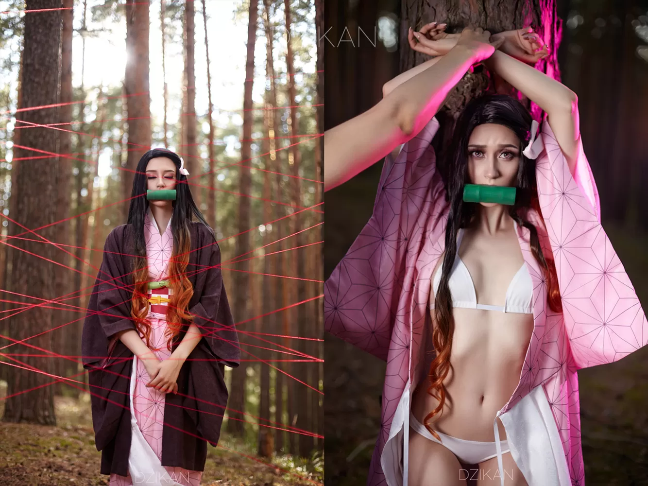 Nezuko cosplay photoshoot ON/OFF by Dzikan (Demon Slayer) Nezuko cosplay photoshoot ON/OFF by Dzikan (Demon Slayer)