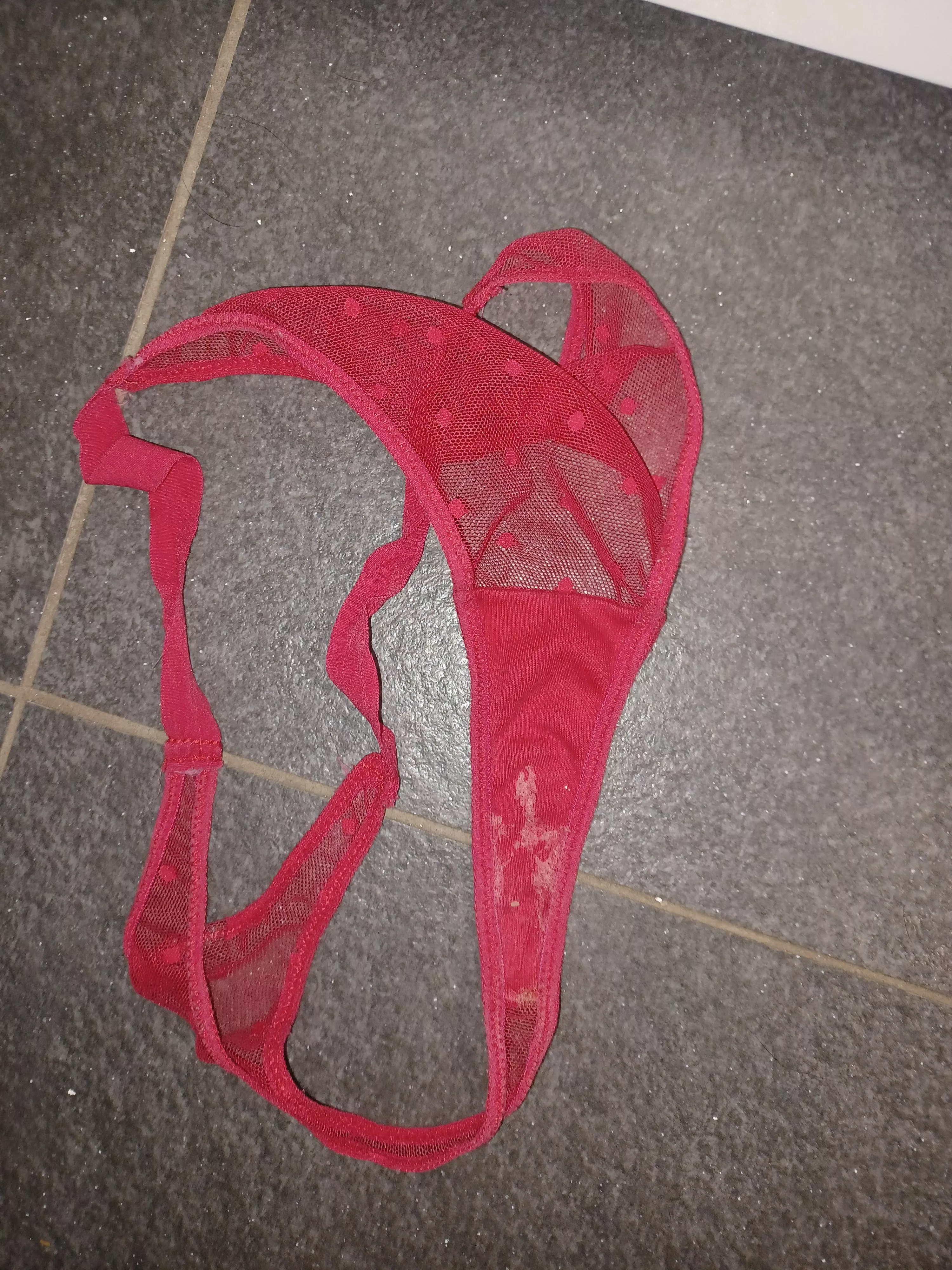 nice pussy stained thong