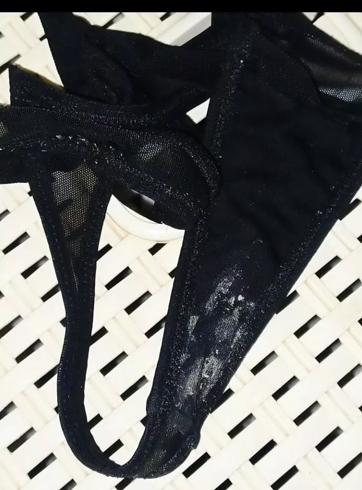 nice stained thong dm