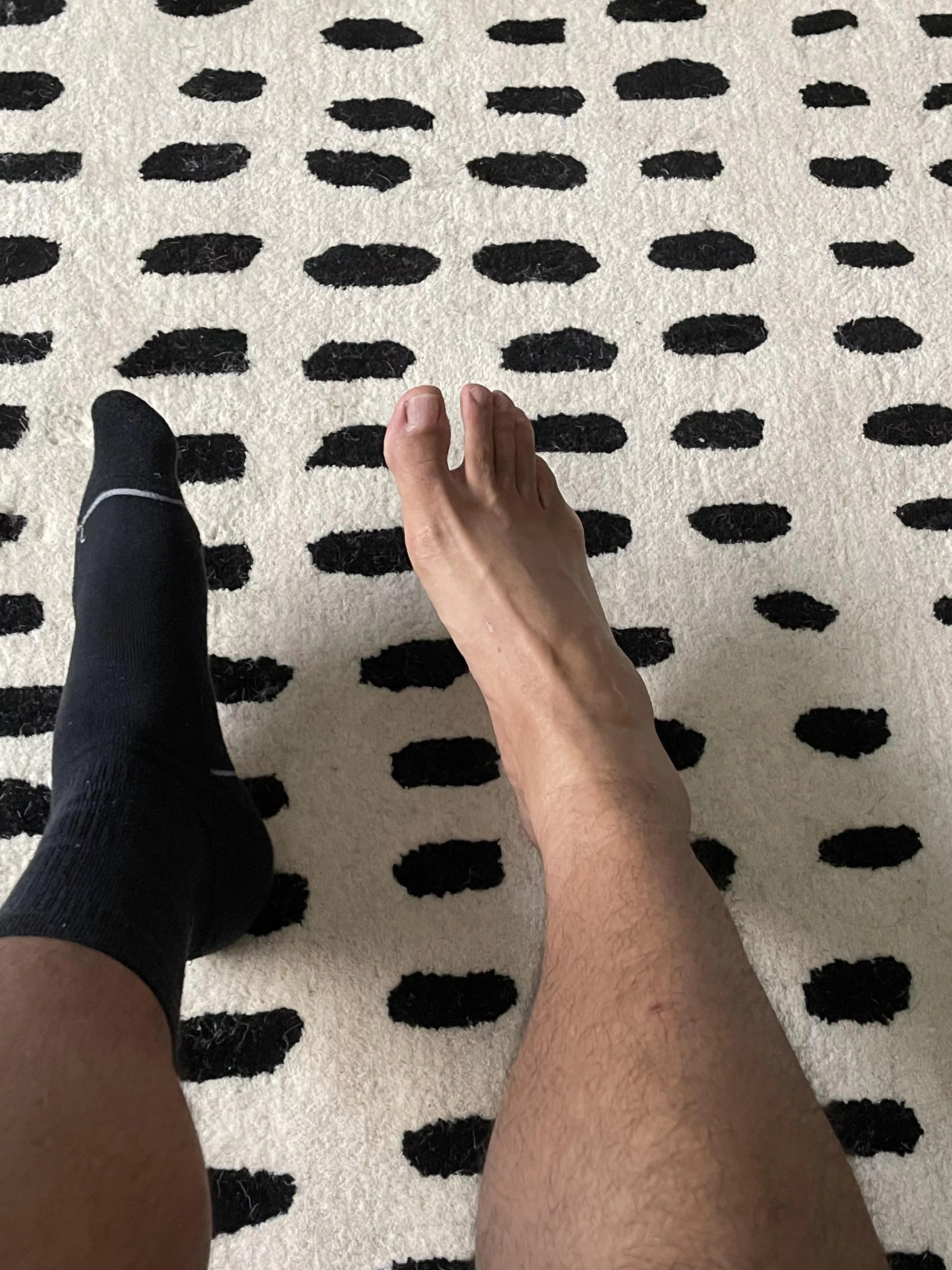 Nice toe stretch after a 12 hour work shift. Nice toe stretch after a 12 hour work shift.