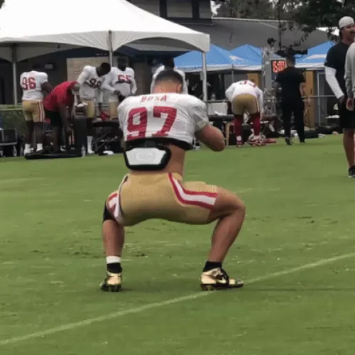 Nick Bosa showing off good form