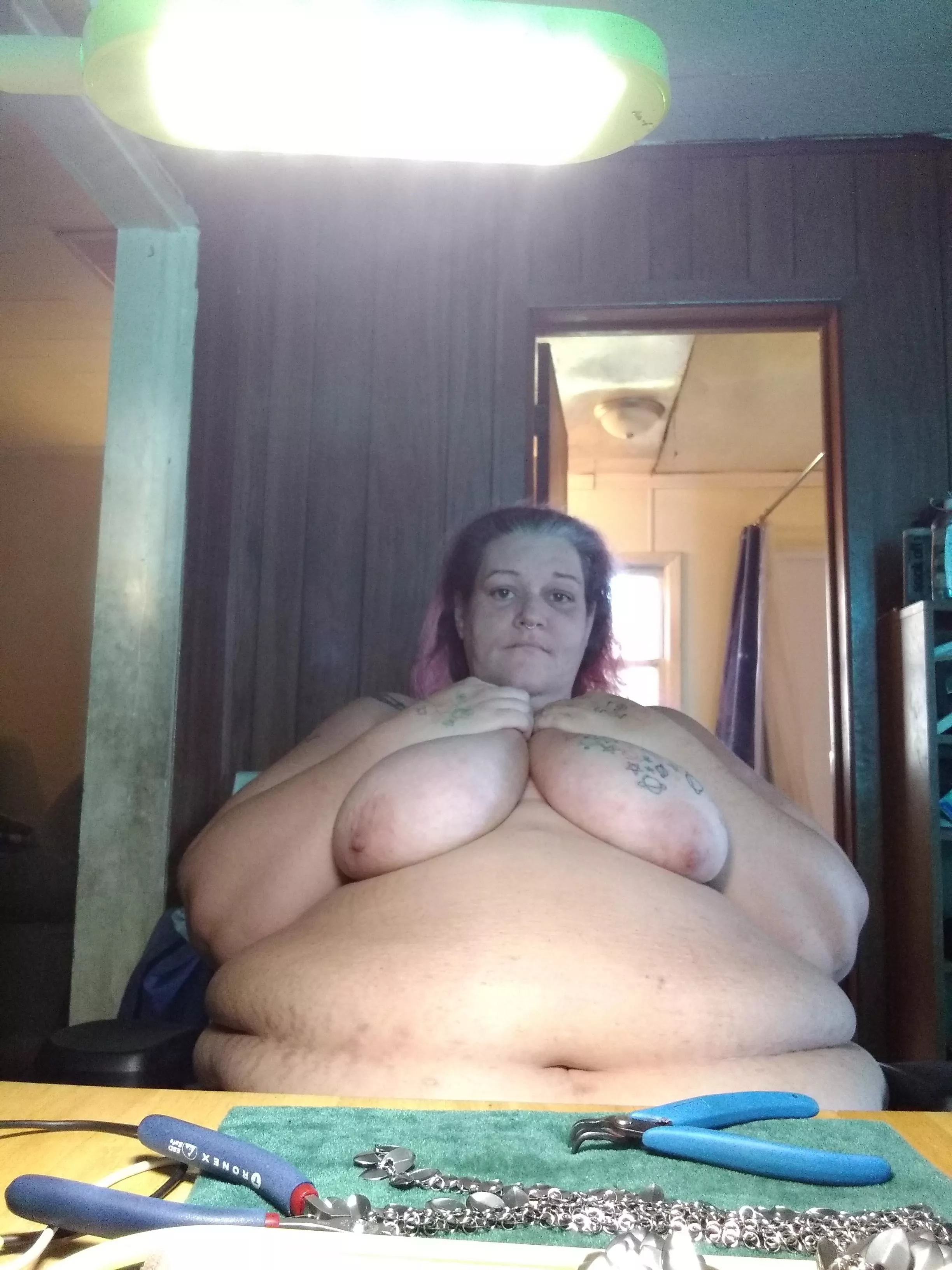 No bra Saturday! Boobies and belly. Come give me rubs!!! No bra Saturday! Boobies and belly. Come give me rubs!!!