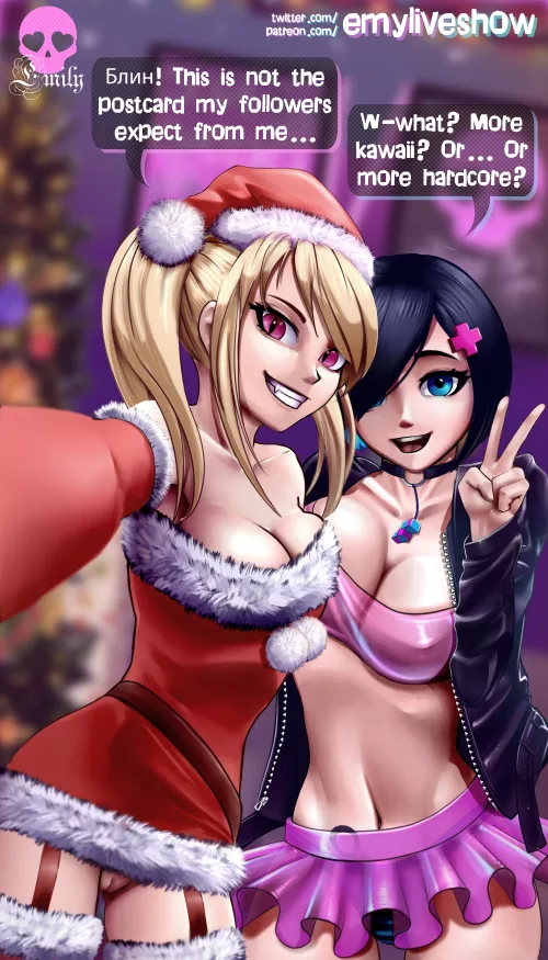 No panties Merry Christmas selfie! [OC] (EmyLiveShow)
