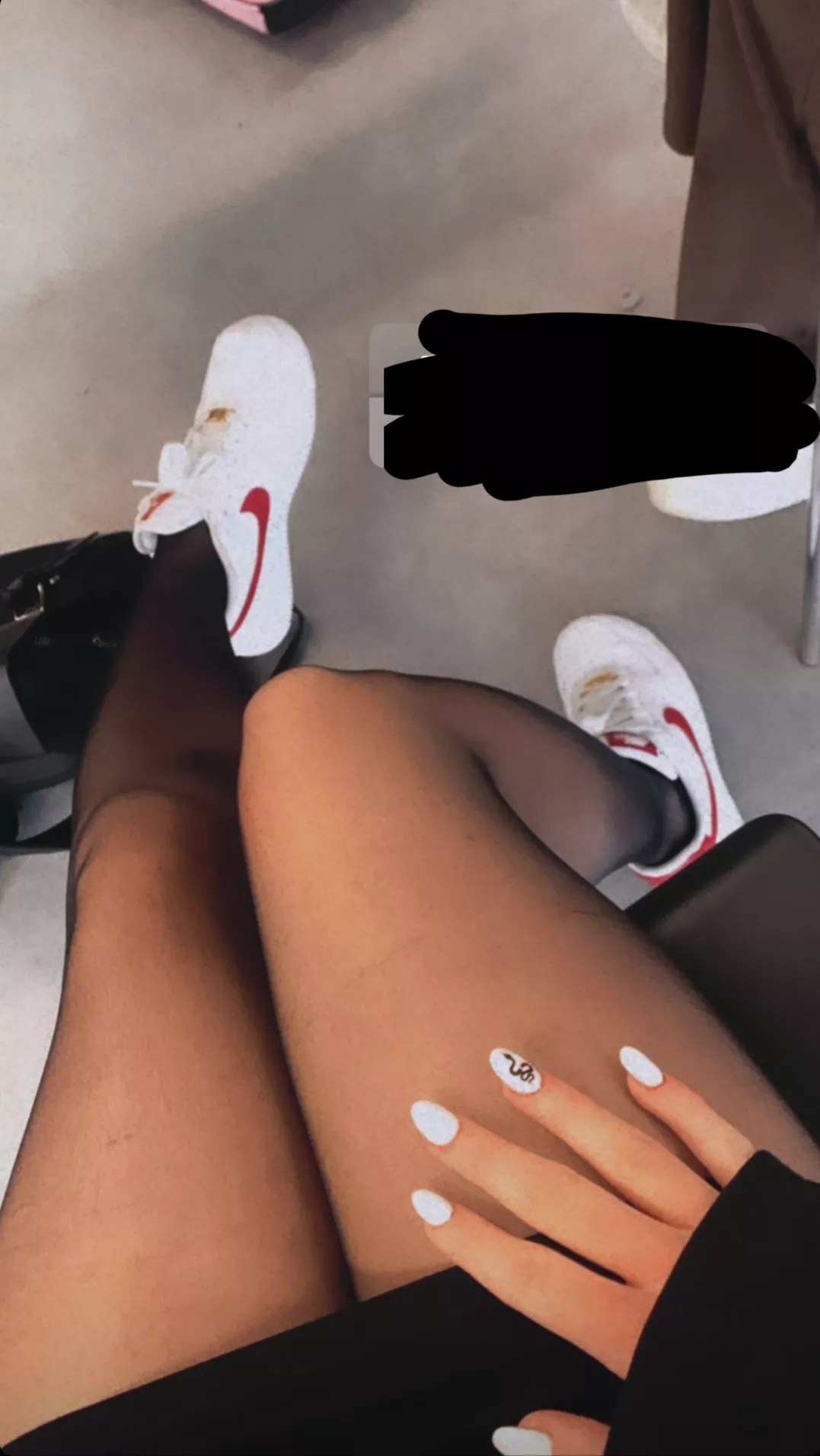 No panties under my stockings