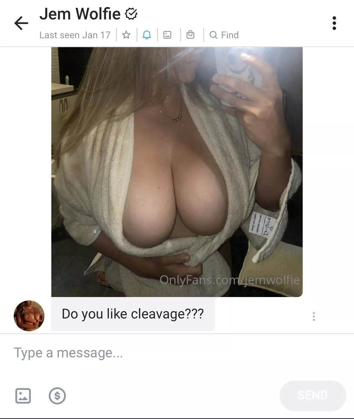 No reason to sub she comes on 1 or 2 times a month if at all the dms are recycled videos u can find anywhere her of is washed time to move on