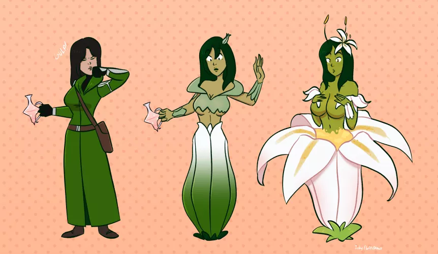 Nocturnal Nectar by Inkyfluffdraws (Plant Girl, FTF)