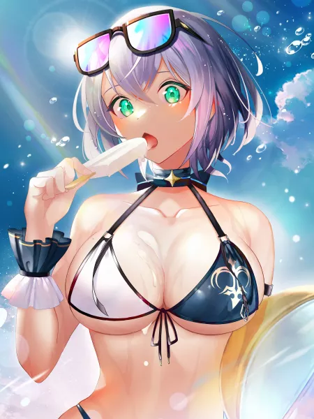 Noel having a Popsicle [Hololive]