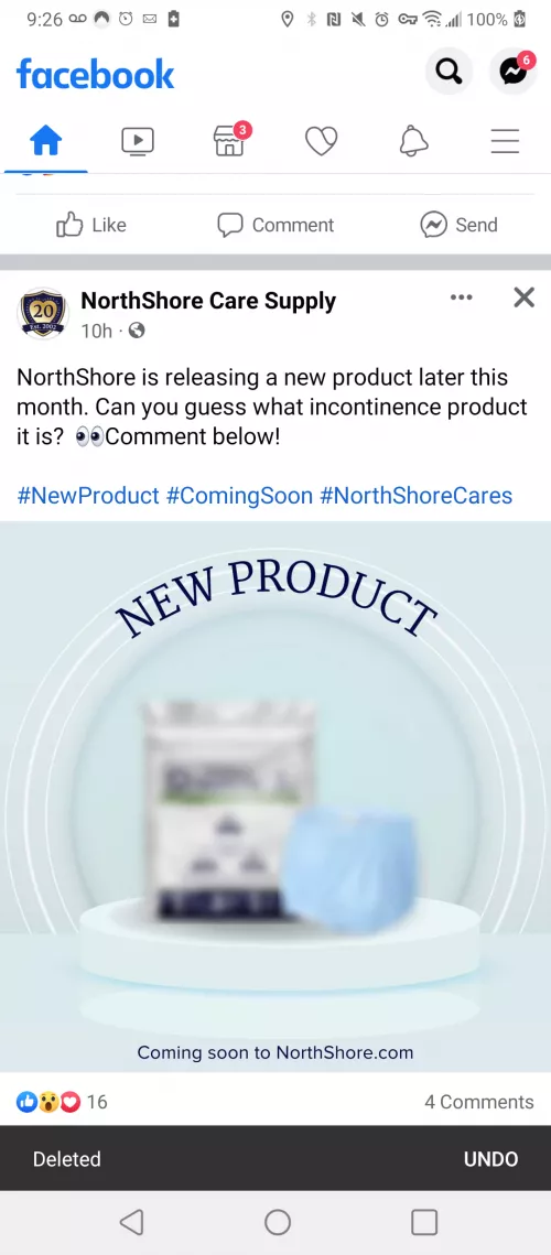 Northshore releasing new diaper soon. Any guesses what it might be?