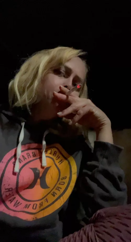 Not feeling good, still had to smoke.