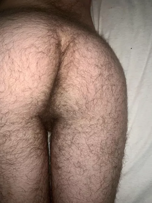 Not pictured: my hairy af taint