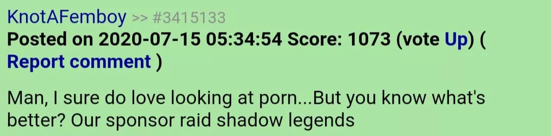 Not Pornhub, but I think it still counts Not Pornhub, but I think it still counts
