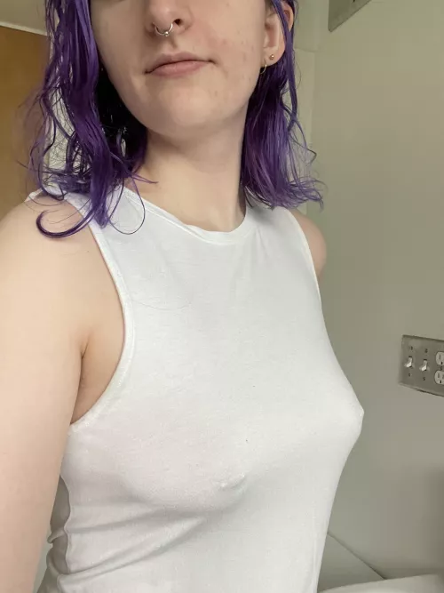 Nothing beats thin a white tank top!