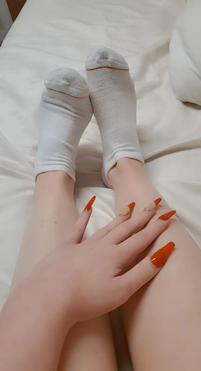 Nothing better than new socks and a fresh manicure