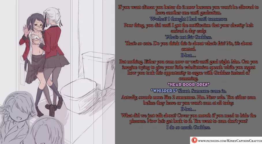 Now or Later (commission) [lesbian][chastity][femdom]