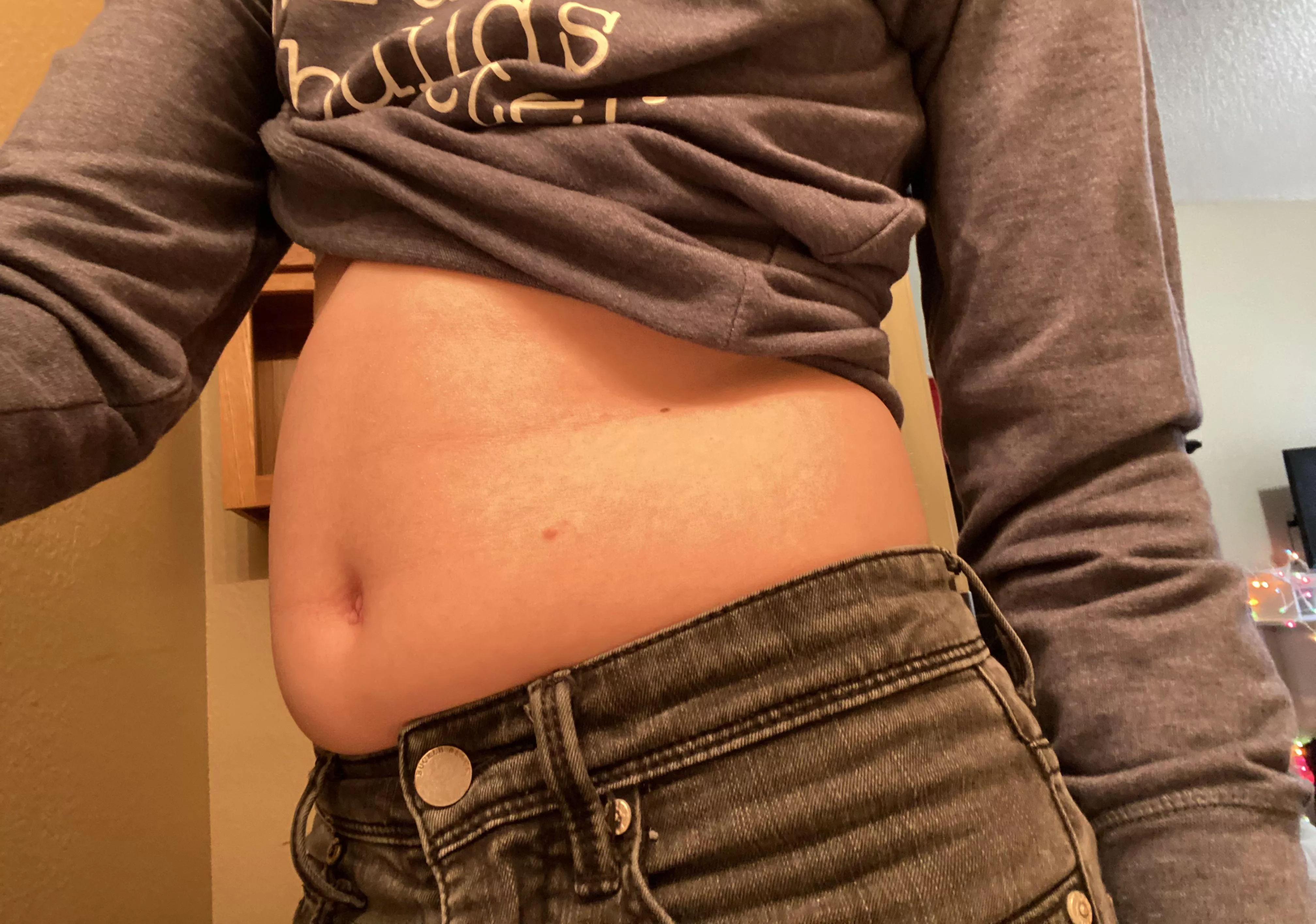 nowhere near big enough, but my empty belly’s puffier now!