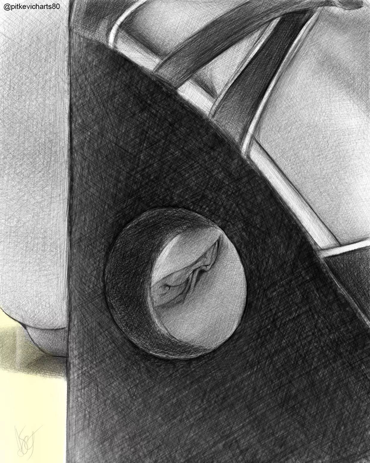 NSFW art 'Secret Hole', sketch, by me NSFW art 'Secret Hole', sketch, by me