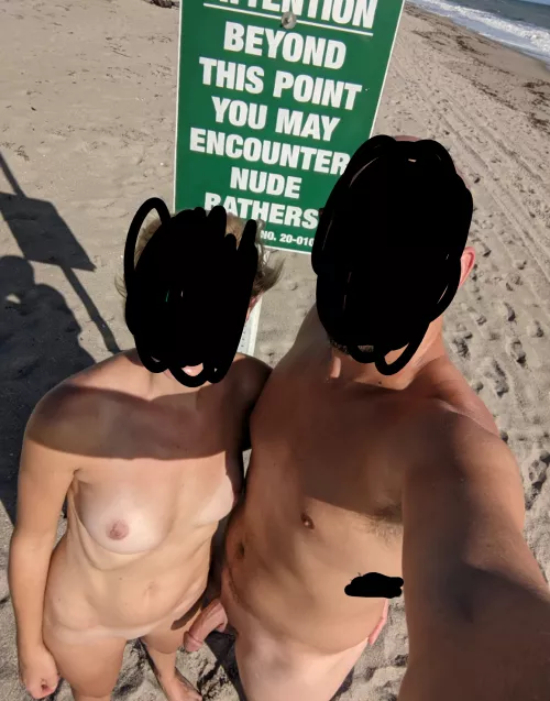 Nude beach fun on vacation