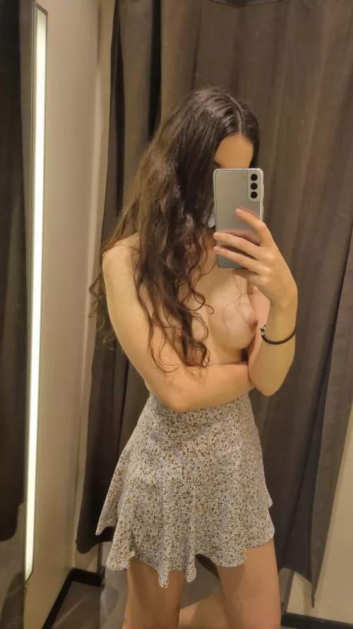 nude selfie in the fitting room nude selfie in the fitting room